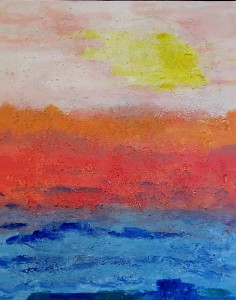 Italian Sun, 16 x 20, Acrylic with Texture on Canvas