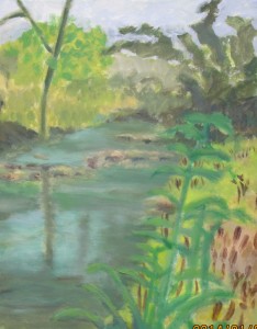 Licking Hole Creek 1, 16 x 20, Acrylic on Canvas, $395