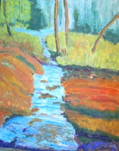 Close to Mint Spring, 24 x 30, Acrylic $525